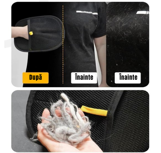 Manusa PetLove reutilizabila pentru îndepărtarea părului